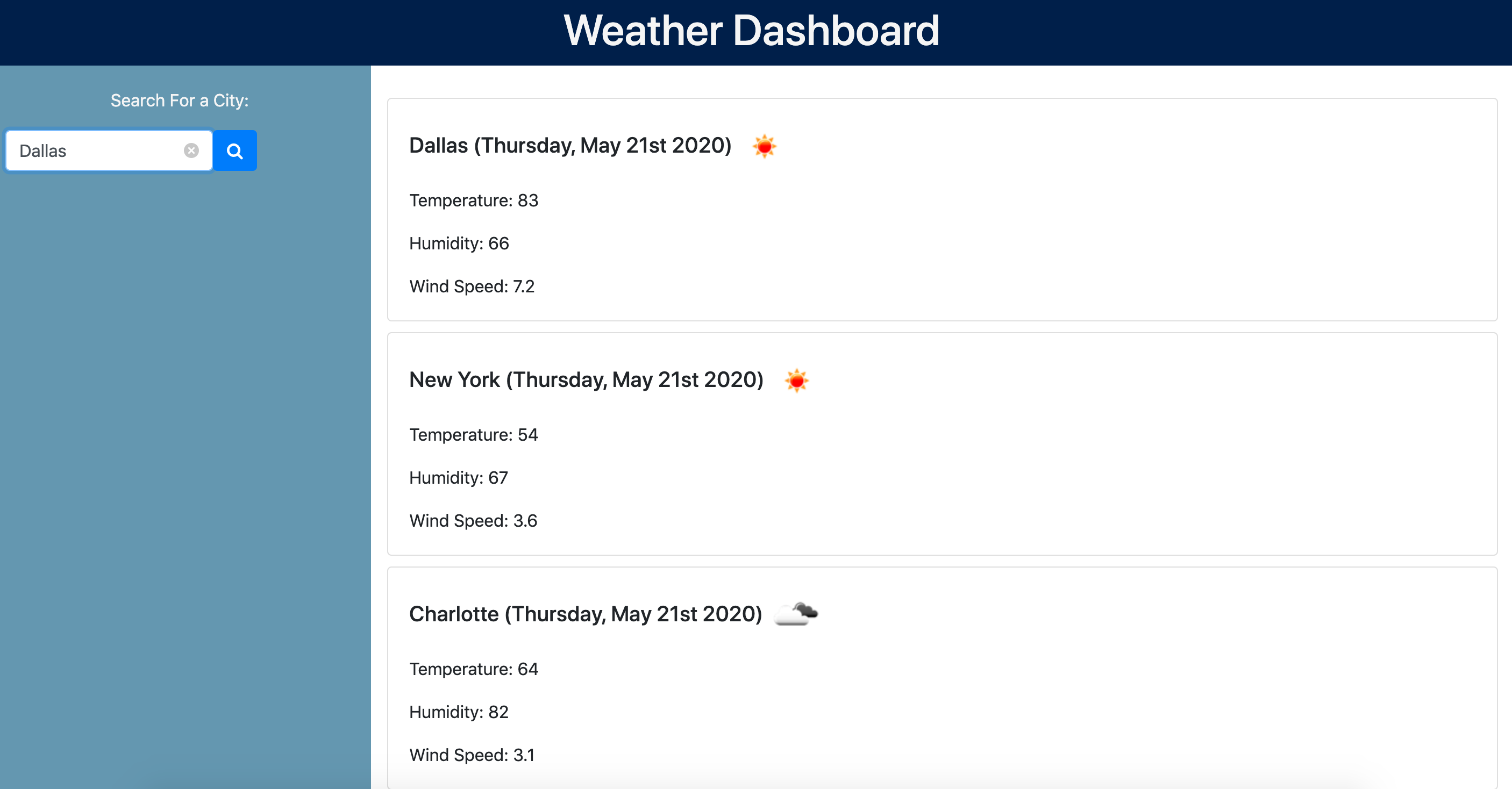 Weather Planne App View